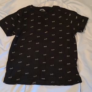 Cactus Boy's Black 5/6 Glasses fashion thsirt